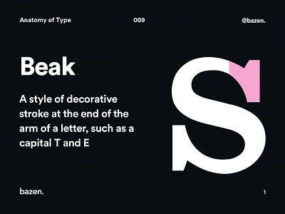 Anatomy of Type - Beak design tip font font design fonts inspiration product design tips type type art type design typeface typography ui ui design uidesigner ux ux ui ux design ux designer uxui