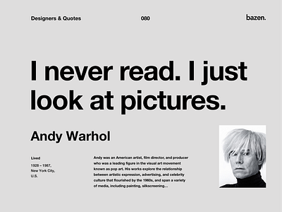 Quote - Andy Warhol