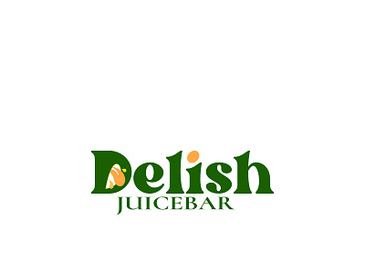 Delish juicebar logo design branding design graphic design logo typography vector