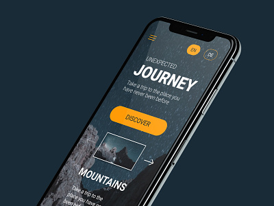 Unexpected Journey - promo web site - mobile