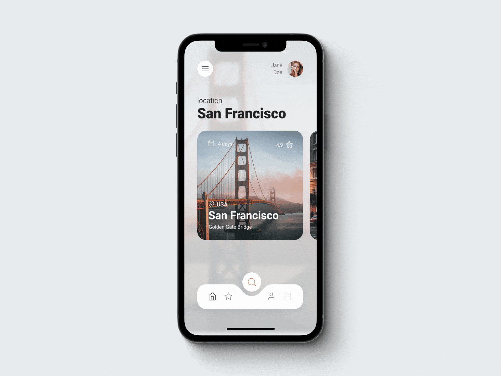 Travel app concept ui animation