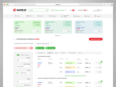 Shate-m user cabinet desktop web interface