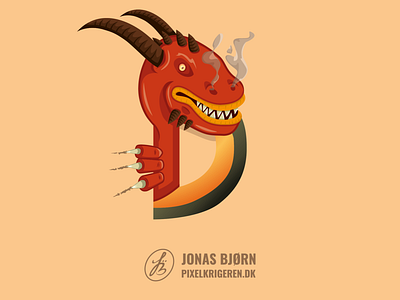 D for Dragon digitaldraw dragon dragons draw illustration vector