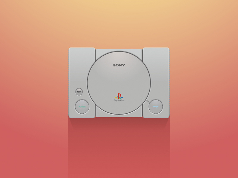Playstation 1 illustration sony playstation