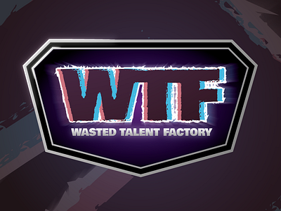 Wasted Talent Factory branding counter strike cs:go gaming illustration illustrator logo logo design logodesign typography vector