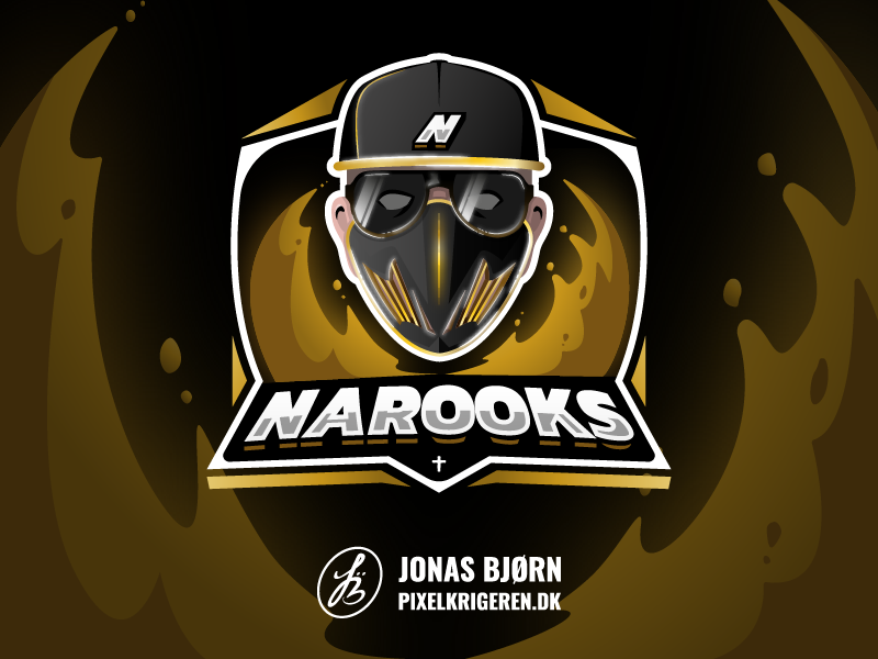 Narooks twitch design vector typography logotype gaming logo esportlogo character design character esports esport logodesign branding logo design logo illustrator cs:go counter strike gaming illustration