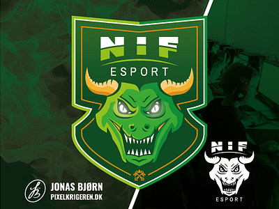 NIF esport branding counter strike cs:go dragon esport esports gaming gaming logo logo logo design logodesign mascot mascot character mascot design mascot logo