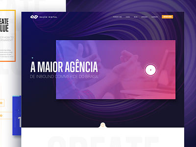 Nação Digital agency website interface maringa ui web webdesign website