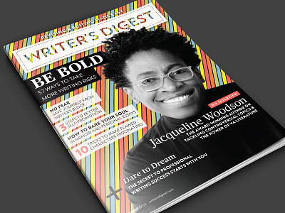 Writer's Digest Magazine cover design graphic design layout design magazine