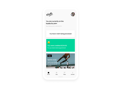 Hustle insurance / App concept android app apps black black white clean clean ui fitnech green insurance ios minimal minimalist mobile simplistic ui user experience user interface ux uxui