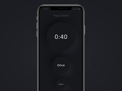 Yoga Timer animation app protopie5.0 protopie5.0 ui ux yoga