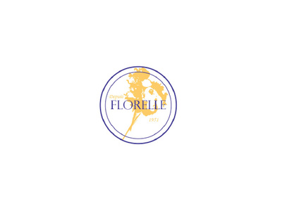 Florelle Logo art branding branding design design design art flower logo french graphic art graphic design illustration logo logotype type typography vector