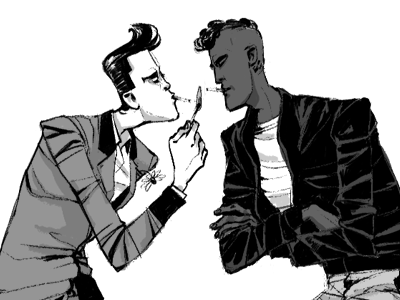 Teddy boys illustration teds