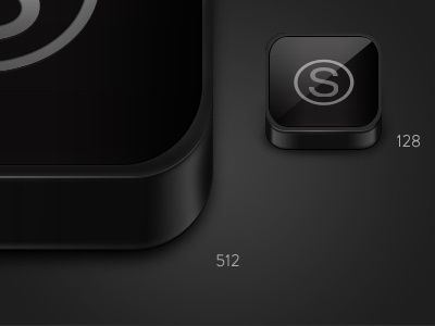 New Shiny Black Icon 512px black icon
