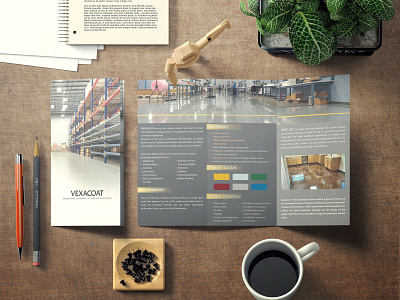 Vexacoat Brochure branding brochure design brochure mockup design illustration layouting photoshop