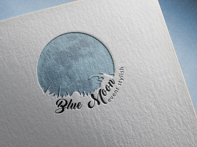 Logo Blue Moon branding brandinglogo design logo logo design concept logoconcept photoshop
