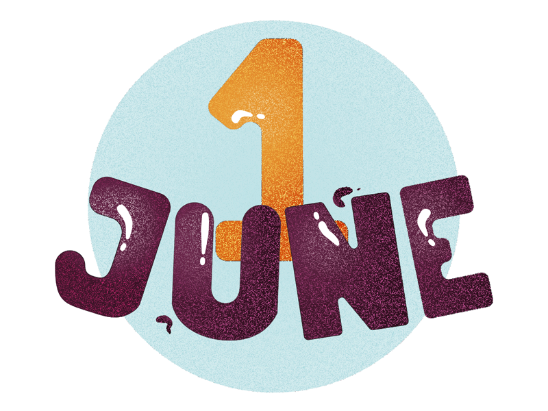 1st Of June Gif design freelancer gif graphic design illustration june newbie summer
