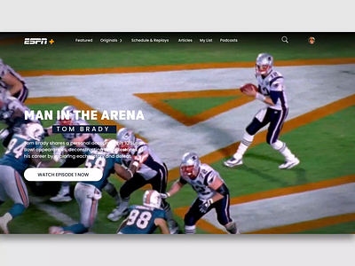 ESPN + UI Design adobe xd branding ui ux video