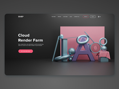 Cloud Render Farm Concept