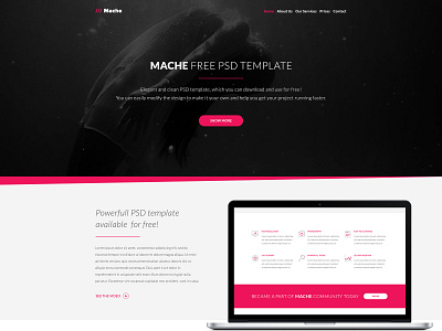 Mache Template Symu Co bootstrap css3 design html 5 javascript typography ui ux web web deisgn website