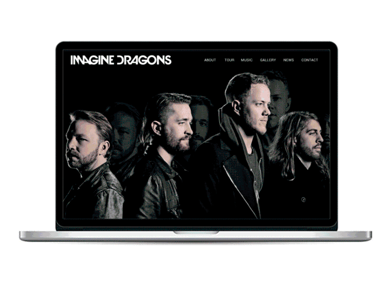 Imagine Dragons animation design illustration ui ux web website