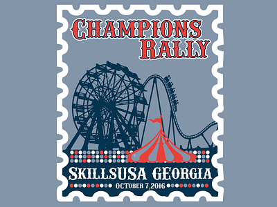 Champions Rally Shirt fair rally screen print shirt design simple skillsusa skillsusa georgia