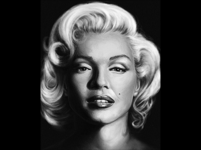 Marylin Monroe history painting portrait