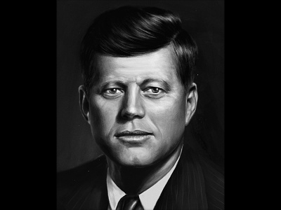 John Fitzgerald Kennedy digital painting personality portrait
