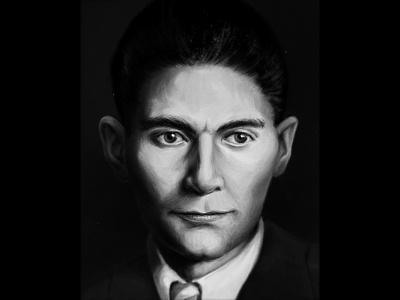 Franz Kafka face painting portrait
