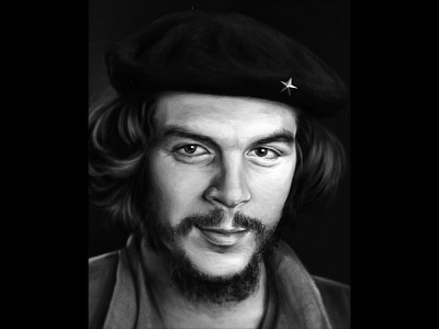 Che Guevra face history painting portrait
