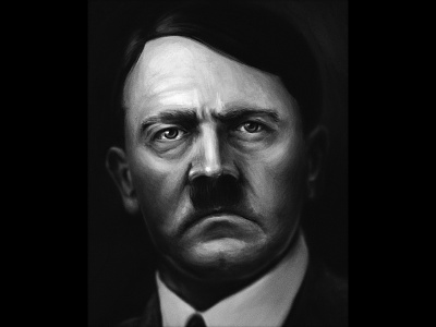 Adolf Hitler digital face history painting personality
