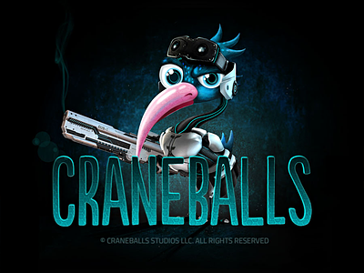 Craneballs armor bird crane fun guns sci-fi