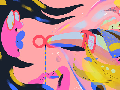 Joining Animade animade bubbles characterdesign girl illustration london