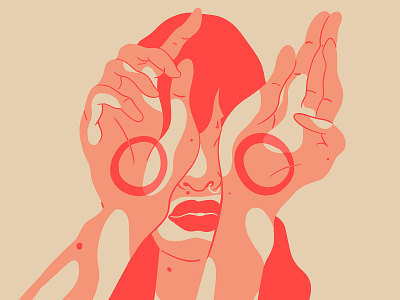 Imperfection makes perfection✨ characterdesign eyes hands illustration imperfection portrait red vitiligo