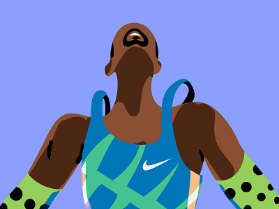 Bashir Abdi characterdesign illustration marathon nike nikerunning race rotterdam run running sports