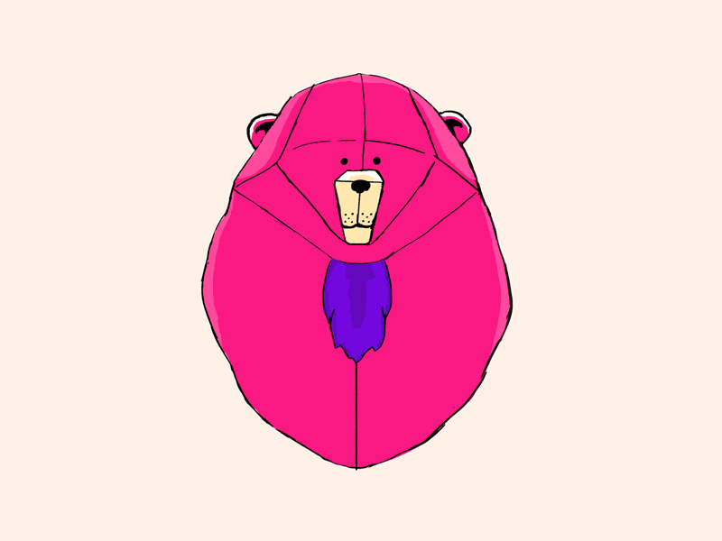 What's that smell? 2d animation bear cel curious loop photoshop smell sniffing