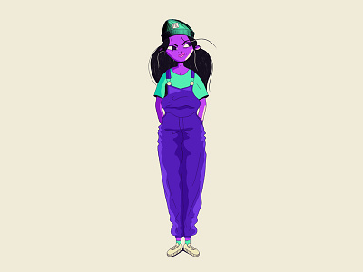 Casual girl casual character design girl illustration