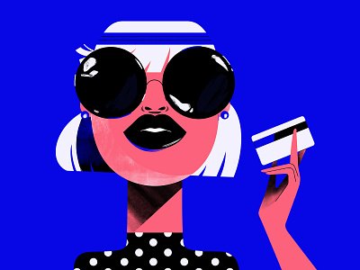 Another Dry Martini please characterdesign creditcard dry fashion illustration lady martini sunglasses