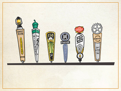 Local Beer design illustration