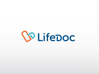 Lifedoc logo branding identity logo