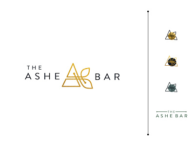The Ashe Bar branding design identity logo
