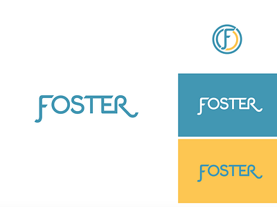 Foster branding design handlettering identity logo typography