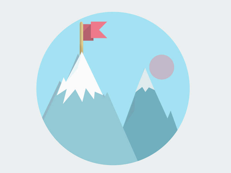 Mountains & clouds Animation animation flat gif icon