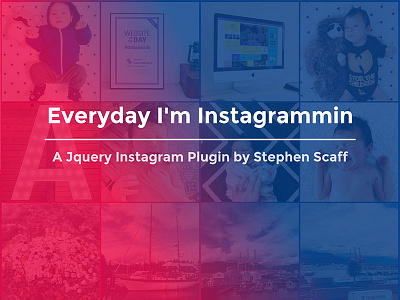 Everyday I'm Instagrammin' html httpster instagram jquery plugin rwd web