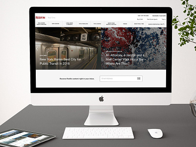 Redfin Real-Time Hompage on Desktop blog fluid httpster mobilefirst news proportional responsive rwd site ui web