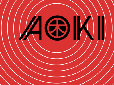 AOKI Logo apocryphal corporate identity logo retro