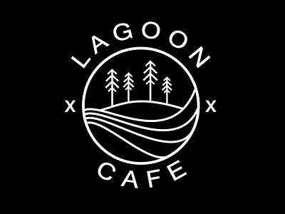 Lagoon Cafe Saulkrasti branding design graphic design logo vector