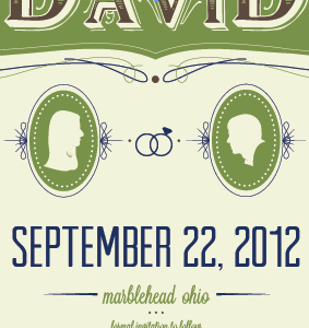 save the dates typography wedding