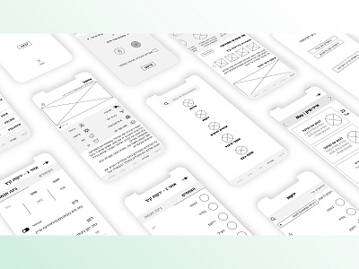 Wireframing app ios iphon x ux wireframes