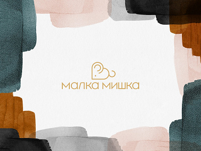 Malka mishka brand clean logo logotype mouse мишка